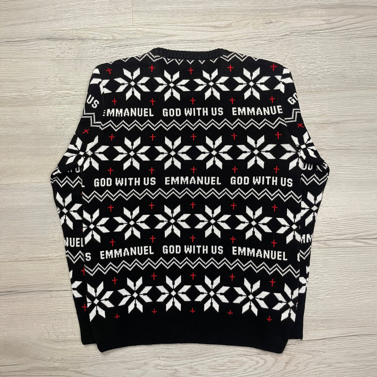 Emmanuel - God With Us (Silent Night) Unisex Knitted Christmas Jumper