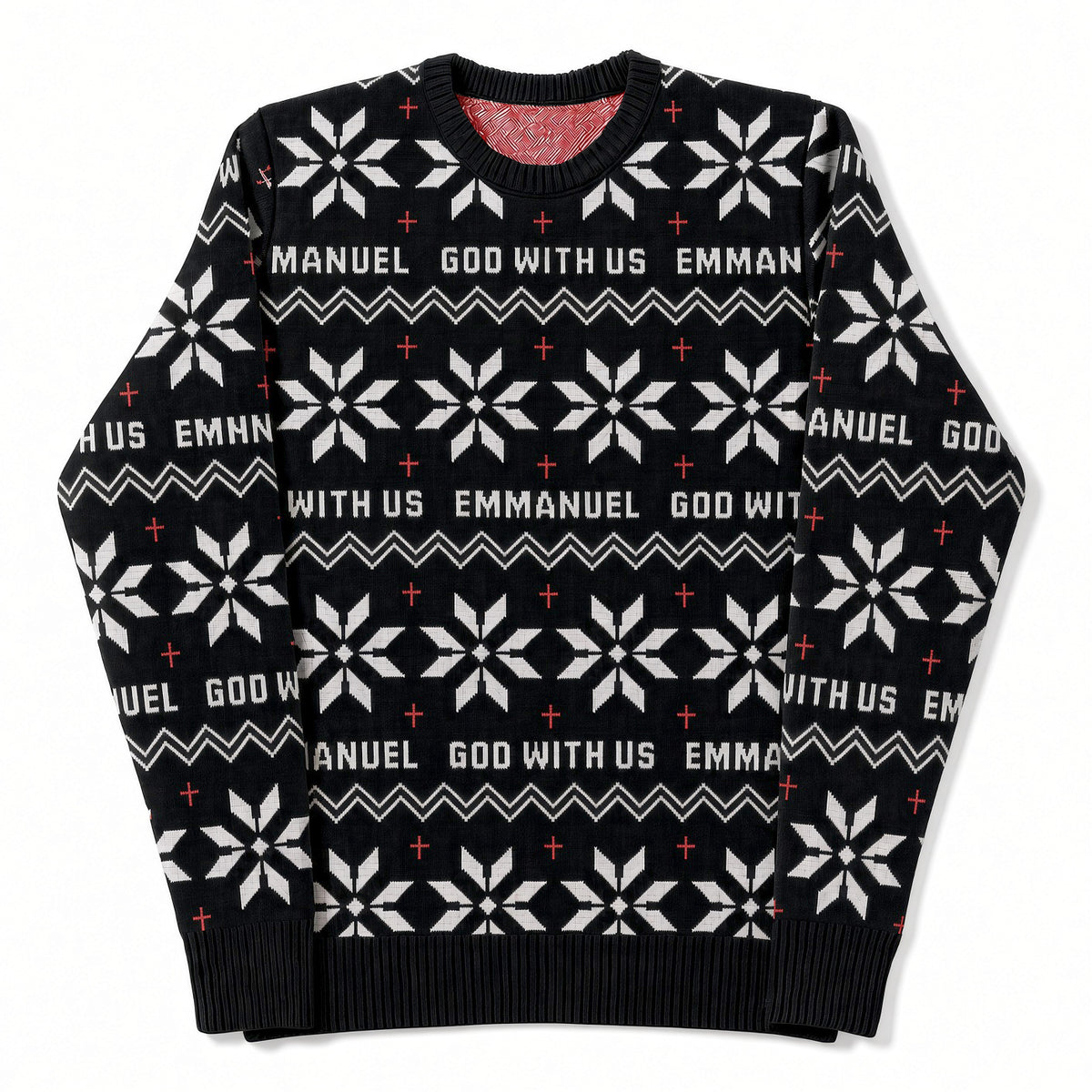 Emmanuel - God With Us (Silent Night) Unisex Knitted Christmas Jumper